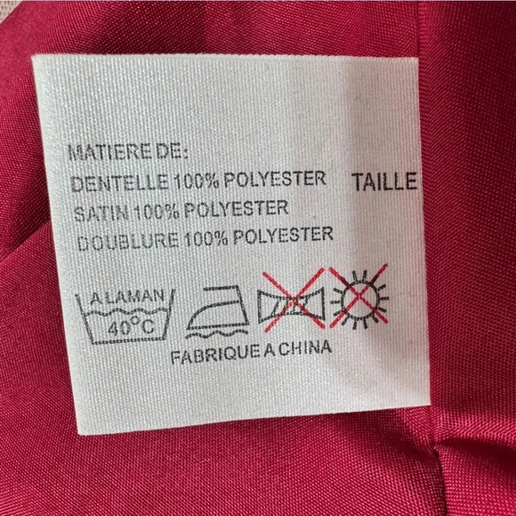 NWT Ashley and Justin Burgundy Bridesmaids Dress Size 10 Surprize Back - Picture 10 of 15